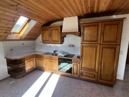 Küche Holzküchenfronten Miele Kochfeld und Backofen gebrauch
