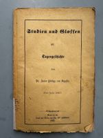Anton Philipp von Segesser: Studien und Glossen 1862