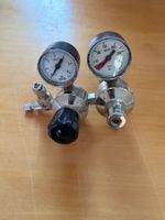 CO2 Druckminderer für Aquarien. Mehrweg mit Doppelmanometer