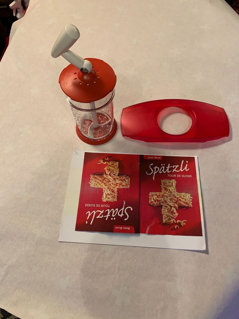 Betty Bossi Küchengeräte: Spätzler Betty Bossi, komplett – Gebraucht aus Schaffhausen von 1963CD