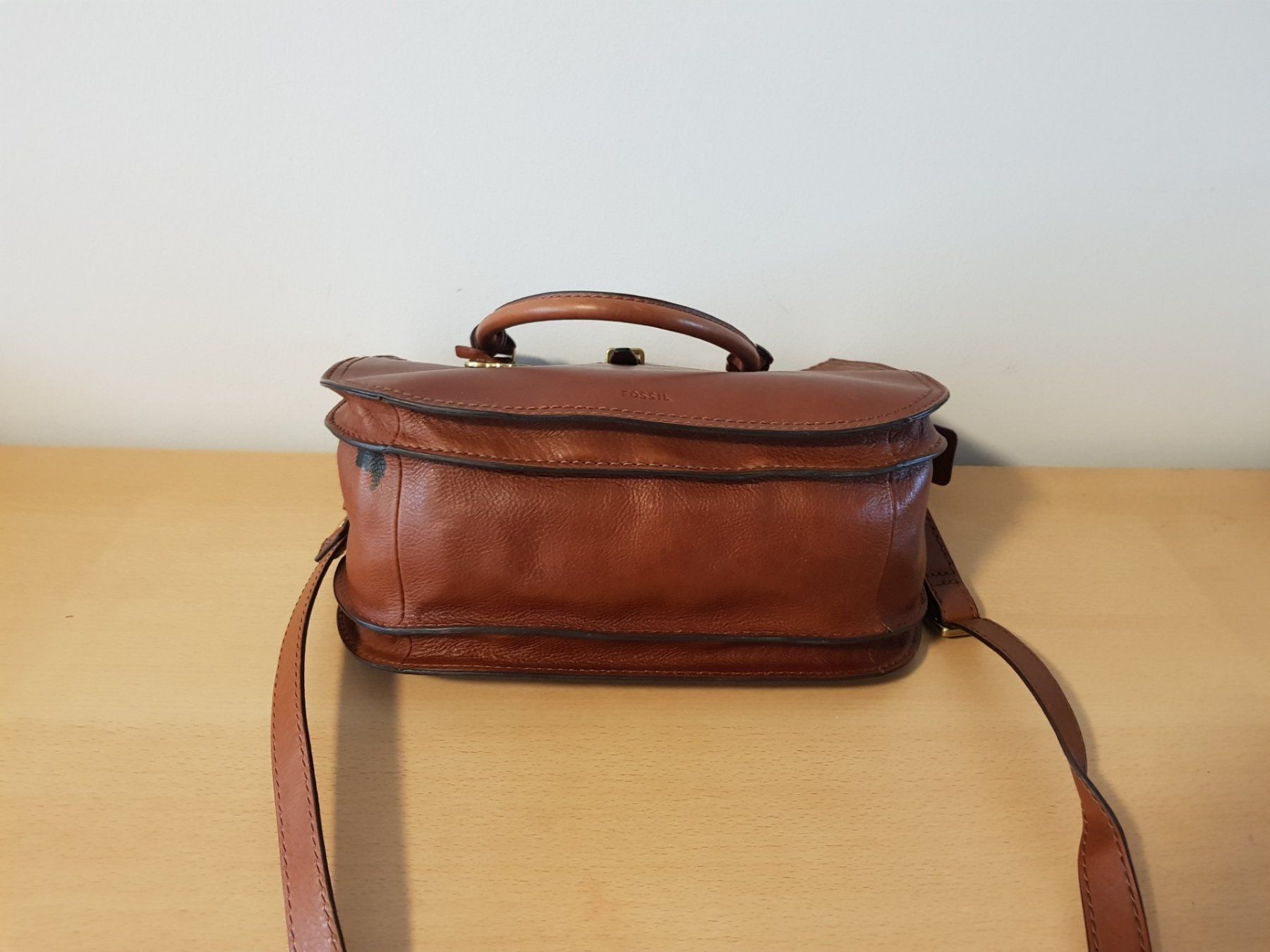 Fossil Borse da donna: Fossil Leder Handtasche braun – Usato da Basel venduto da Birs868 3