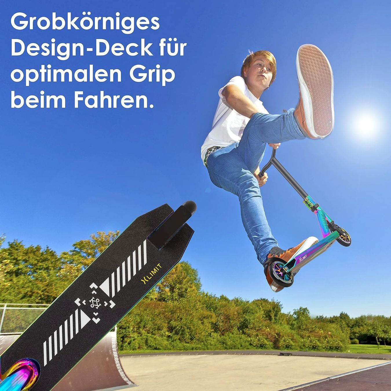 Scooter: KESSER X-Limit-Pro Stunt Scooter rainbow – Nuovo e nell'imballaggio originale da Bottighofen venduto da zaap 5