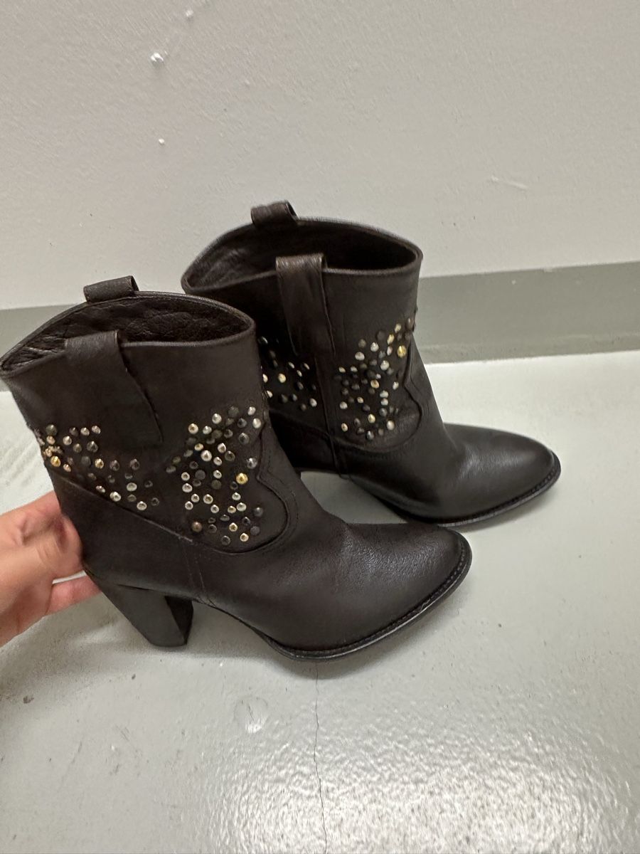 Navyboot Damenschuhe: Stiefeletten braun Leder Grösse 38 Navyboot – Gebraucht aus Meilen von ninifee20