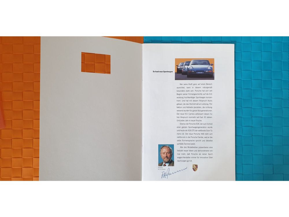 Revues & Magazines: PORSCHE PROGRAMM 1992 / 911, 928, 968 - Prospekt / Katalog – D'occasion à Viganello par CARLiteratur 1