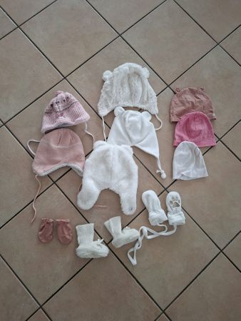 Babymützen und Handschuhe Set