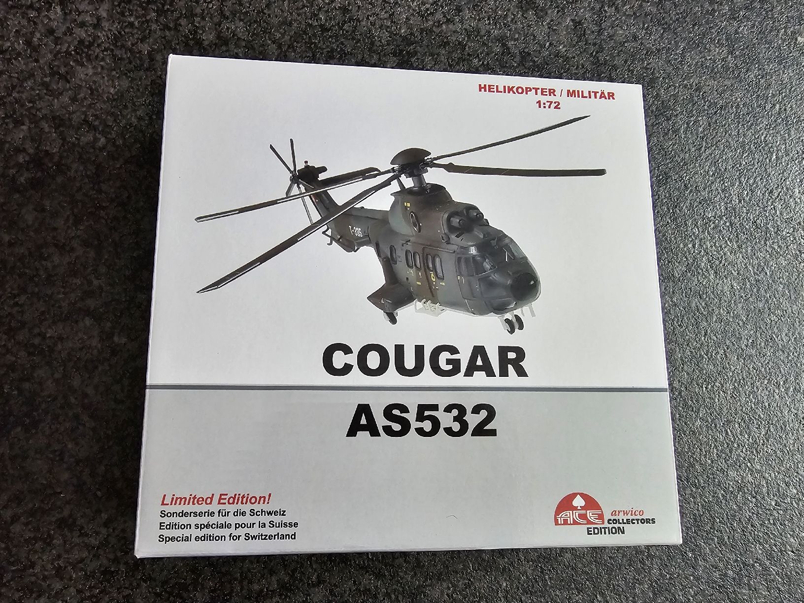 Schweizer Armee Kit di modellismo & Modellini statici: Cougar AS532 1:72 Arwico  – Nuovo e nell'imballaggio originale da richenthal venduto da Usmike