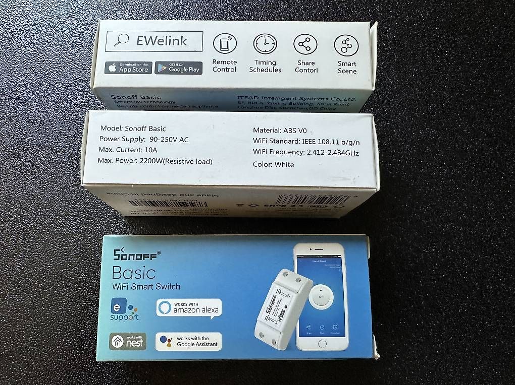 Sonoff Schalter: Sonoff Basic Wifi-Switch (3 stk.) – Neu und originalverpackt aus Läufelfingen von BLbeZH 2