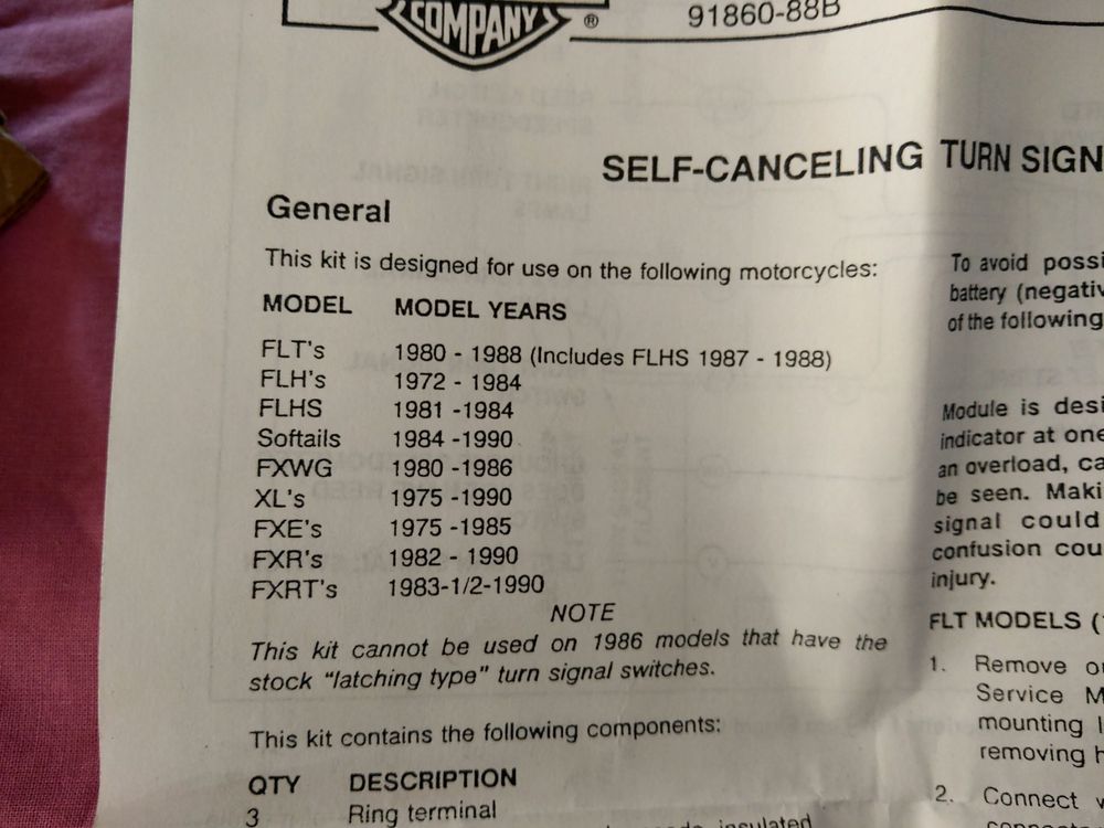 Self Cancelling Turn Signal Kit für HarleyDavidson Kaufen auf Ricardo