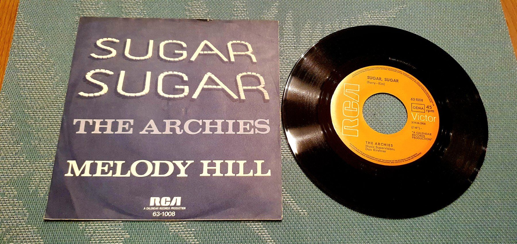 Dischi in vinile: THE ARCHIES, Sugar Sugar, Single, Mint- – Usato da Kreuzlingen venduto da Cdschlumpf