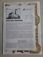 Bastelbogen Modellbogen Schloss Sargans