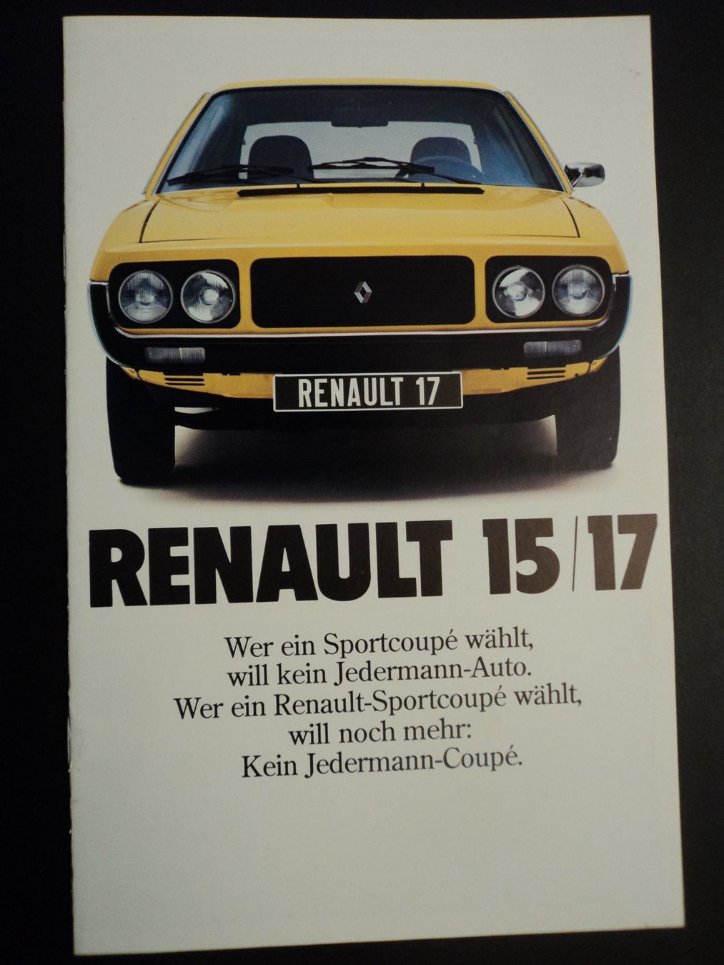 Renault Documenti: Prospekt Renault 15/17 1970er – Usato da Schwarzenburg venduto da modelCARama 1