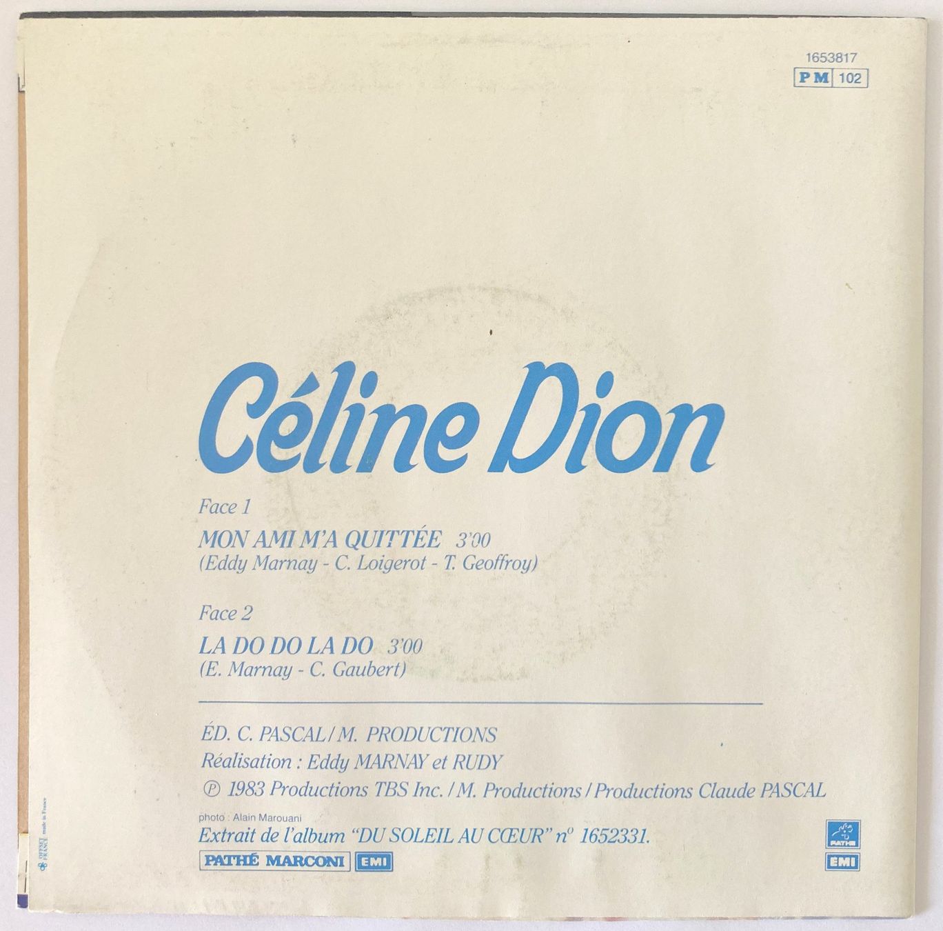 Dischi in vinile: CELINE DION - MON AMI M'A QUITTEE – Usato da Bottens venduto da hotter-than-hell 1