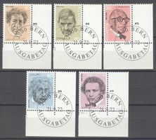 Porträtmarken III 511-515 Eckrand ET mit Gummi