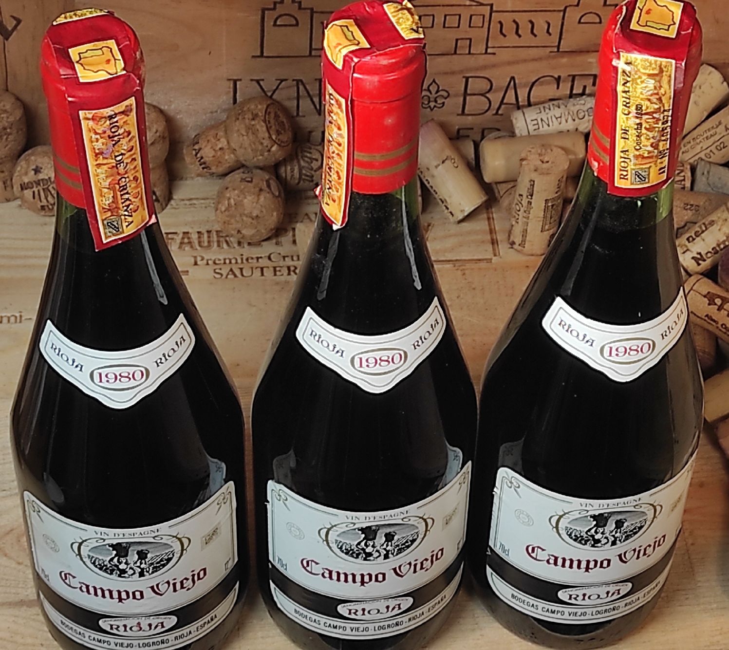Rioja Wein: 3 x 1980 Rioja Campo Viejo – Neu (gemäss Beschreibung) aus Büsserach von Vintage-vins 3