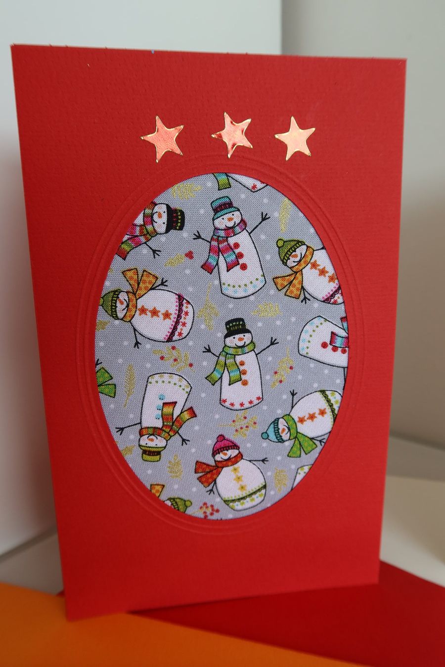 Cartoline: Set: 3 Weihnachtskarten mit Stoff (Doppelkarten/Kuverts) – Nuovo e nell'imballaggio originale da Zürich venduto da Piki7 2