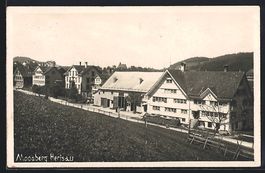Herisau, Moosberg mit Strasse aus der Vo