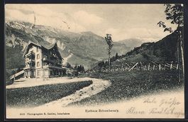 Giessbach, Blick auf das Kurhaus Schweib