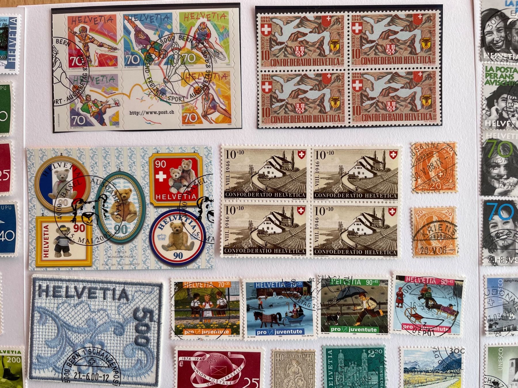 Tutti i francobolli: Env. 200 t. Belles oblitérations dès 5.- ! – Usato da Sonceboz-Sombeval venduto da Comment2 2
