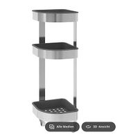neu - BROGRUND Wandeckregal, Edelstahl, 19x58 cm - IKEA