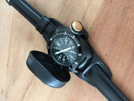 18mm MiIlitär Uhrenarmband mit Deckel, Army, Uhrband