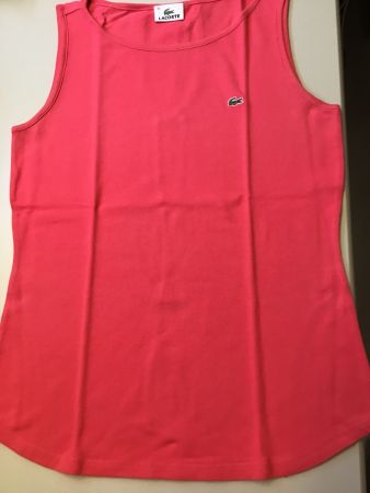 LACOSTE T-SHIRT ÄRMELLOS GRÖSSE FRANZ.GR. 40 PINK
