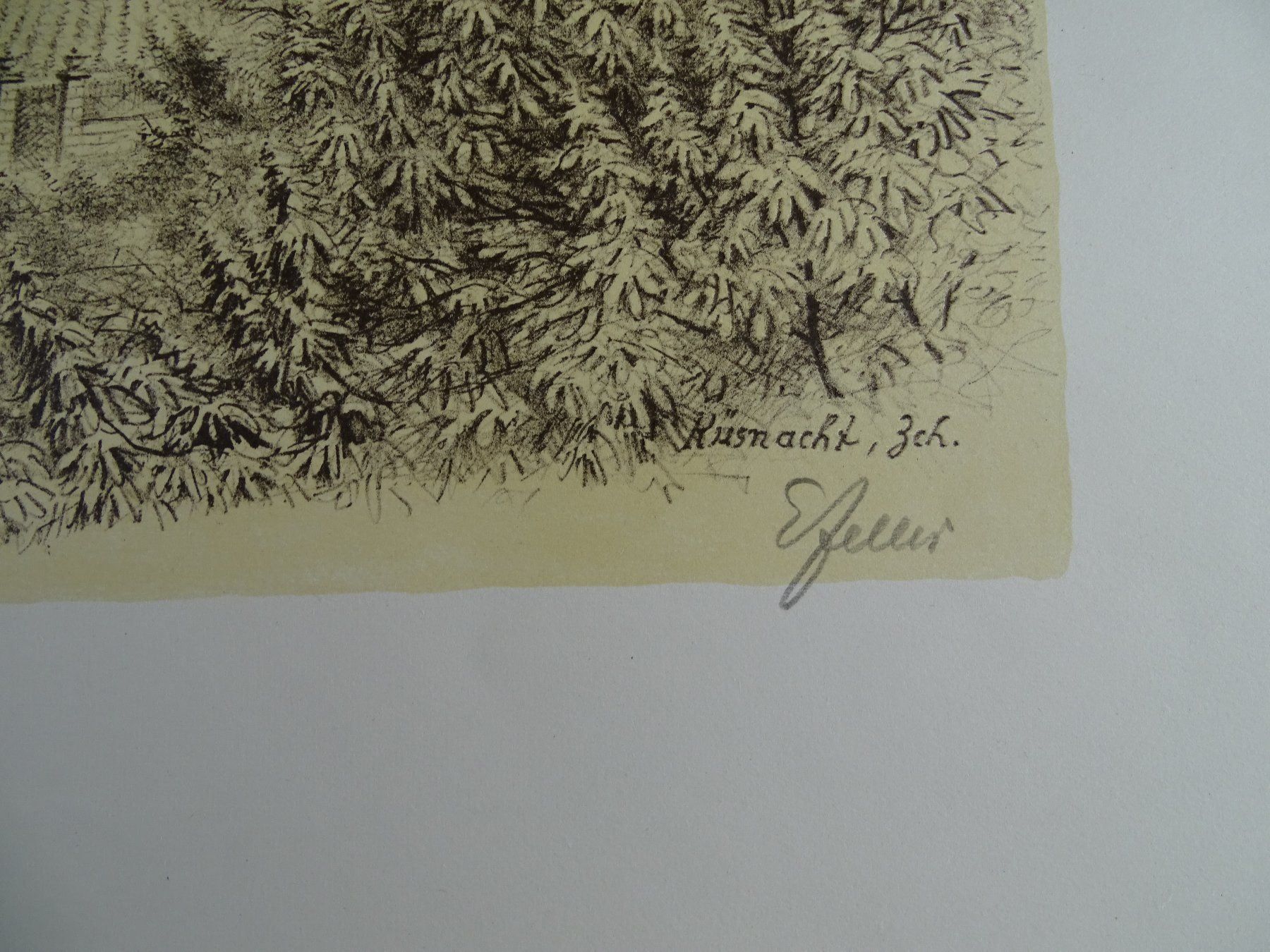 Stiche: KÜSNACHT, LITHOGRAPHIE 1942 – Gebraucht aus Grüningen von Kartensammler 5