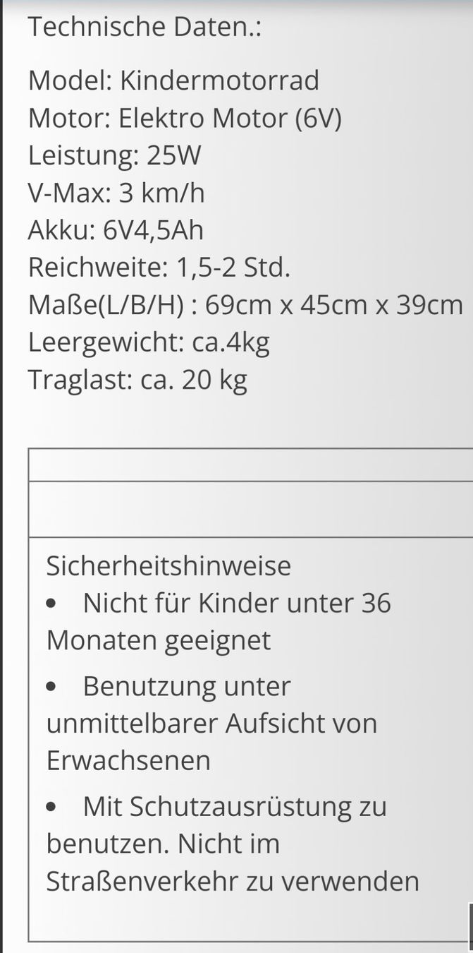 Veicoli per bambini: Kindermotorrad Polizei blau – Nuovo e nell'imballaggio originale da Liesberg venduto da Chroetli5 5