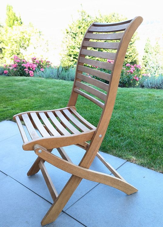 Gartenstuhl klappbar, aus Holz Kaufen auf Ricardo