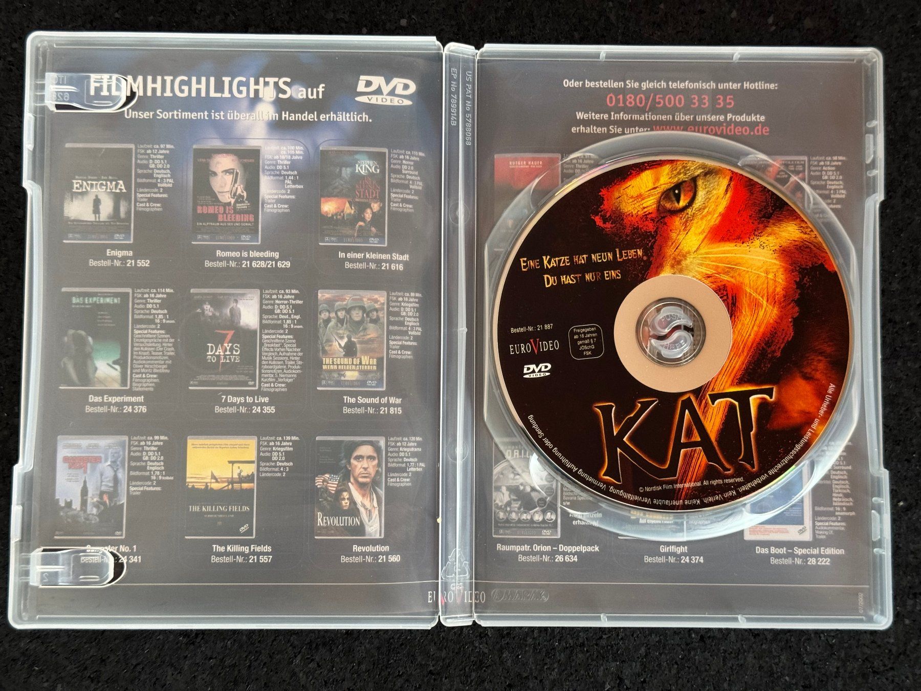 Tutti i DVDs: KAT "Eine Katze hat 9 Leben, du hast nur eins" DVD DE – Usato da Fribourg venduto da tschjoly 4
