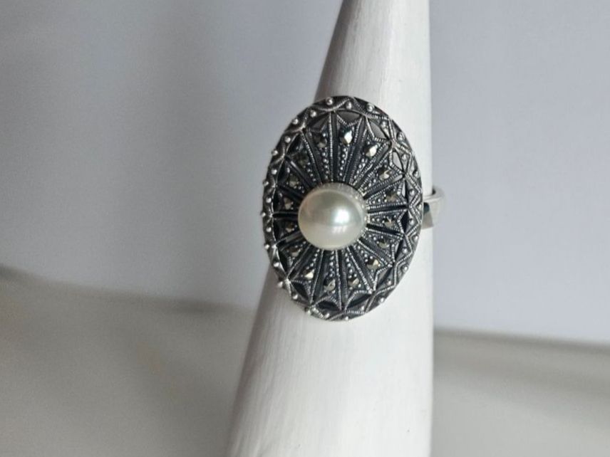 Ringe: Silberring mit Perle Grösse 52 – Neu (gemäss Beschreibung) aus Winterthur von ste_tcx5