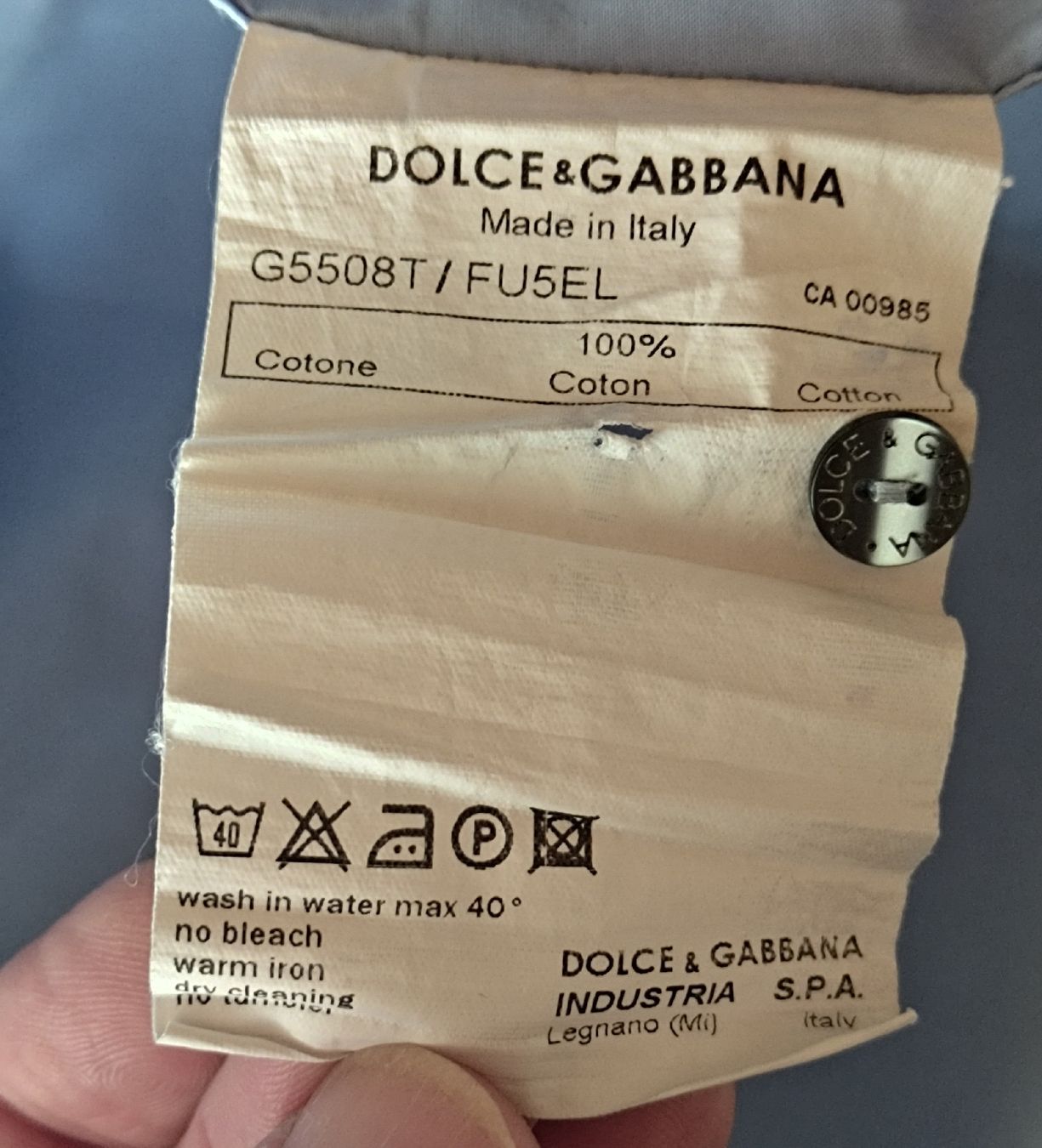 Dolce & Gabbana Hemden: Camicia D&G Gold uomo cotone 100%. TG 42. – Gebraucht aus Lugano von fbo_82wg 3