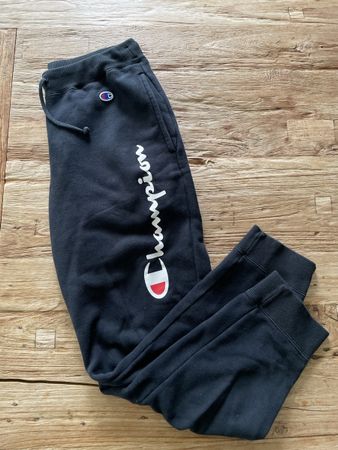Schwarze Champion Trainerhose, Grösse S - Top Zustand!