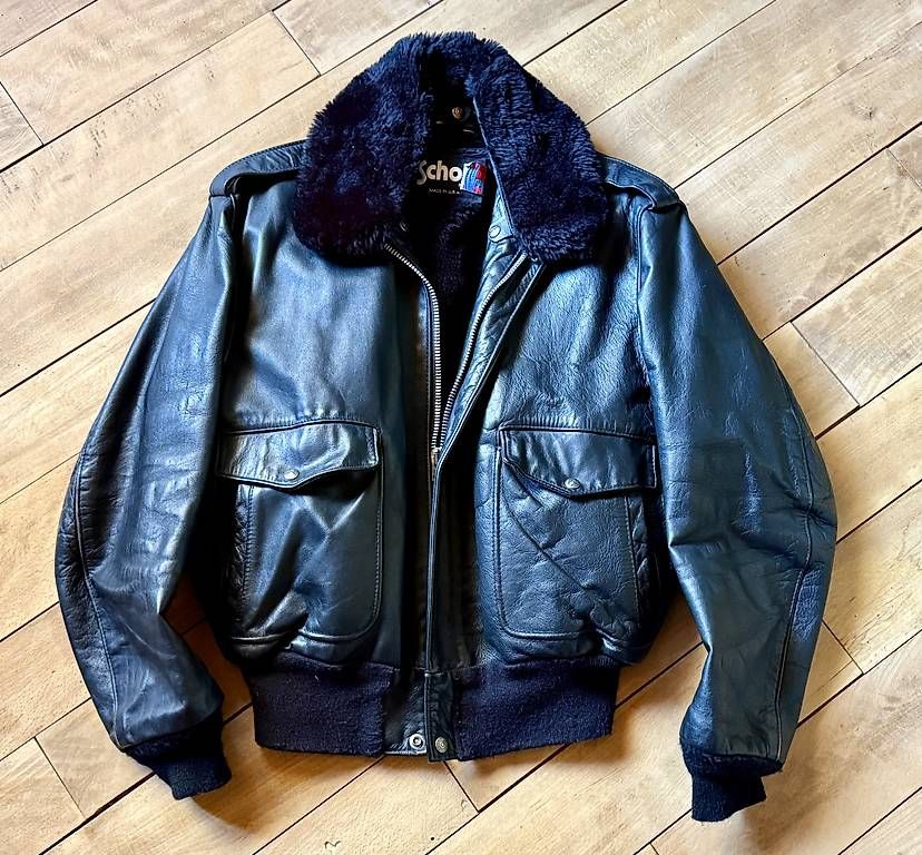 Giacche: Schott vintage Aviator Jacket – Usato da Vevey venduto da Turbobiznis