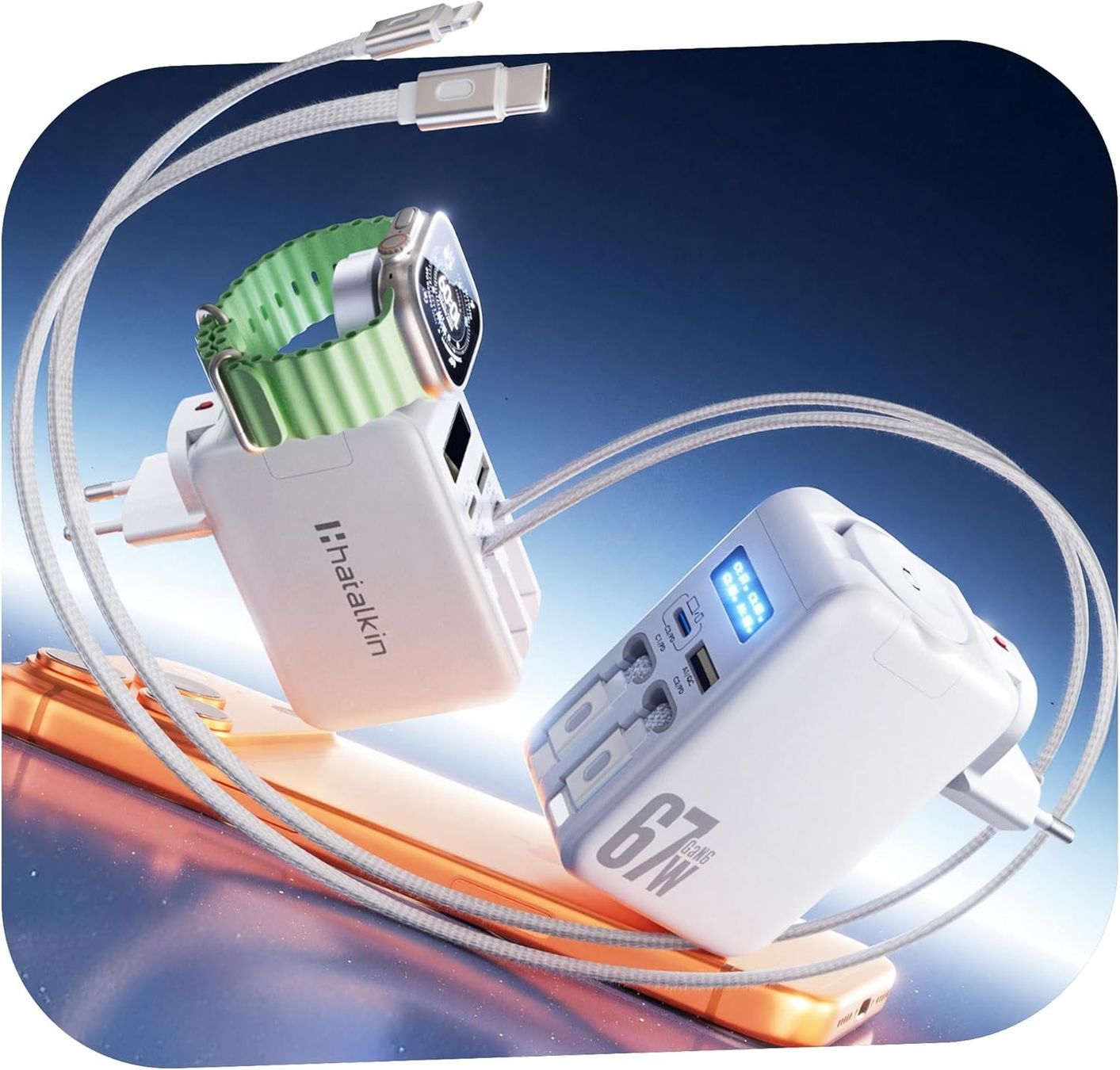 Chargements: iPhone Ladegerät USB-C Lightning Apple Watch einziehbar – Neuf avec emballage d'origine à Suhr par SchnapperCH 2