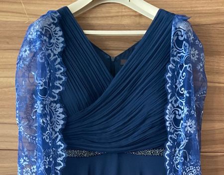 ✨Elegantes, Vera Mont Abendkleid lang mit Spitze, Gr.42 👗💍