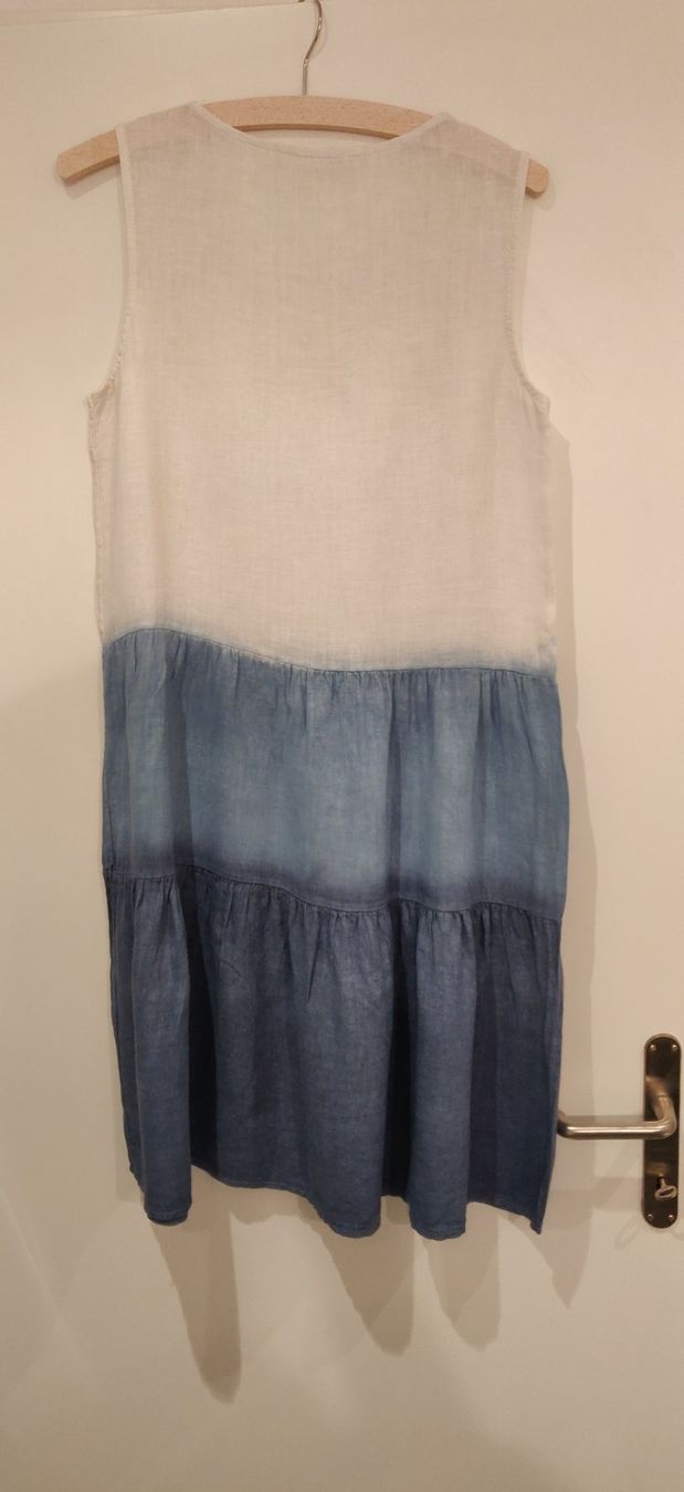 Vestiti: Cartoon: Kleid blau/weiss, Gr. 34 – Usato da Wittenbach venduto da Cgigi 1