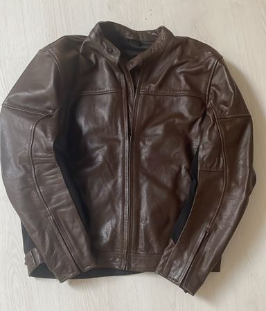 Motorrad-Lederjacke Herren braun Grösse L guter Zustand