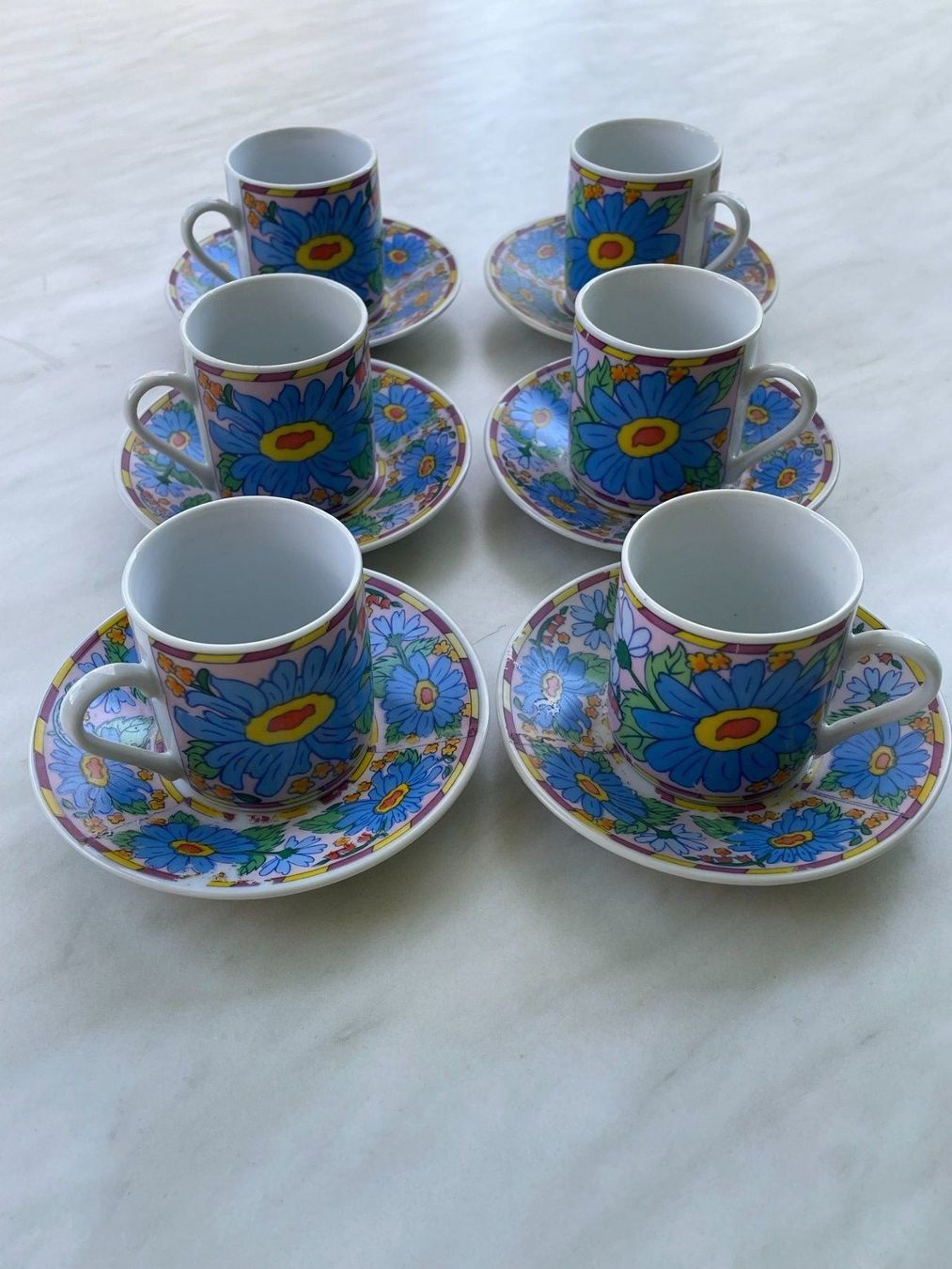 Tazze: 6 x Espressotassen mit Unterteller – Usato da Zug venduto da Cry71