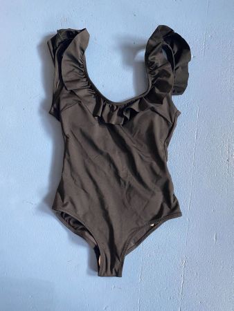 Badekleid schwarz, Grösse 32