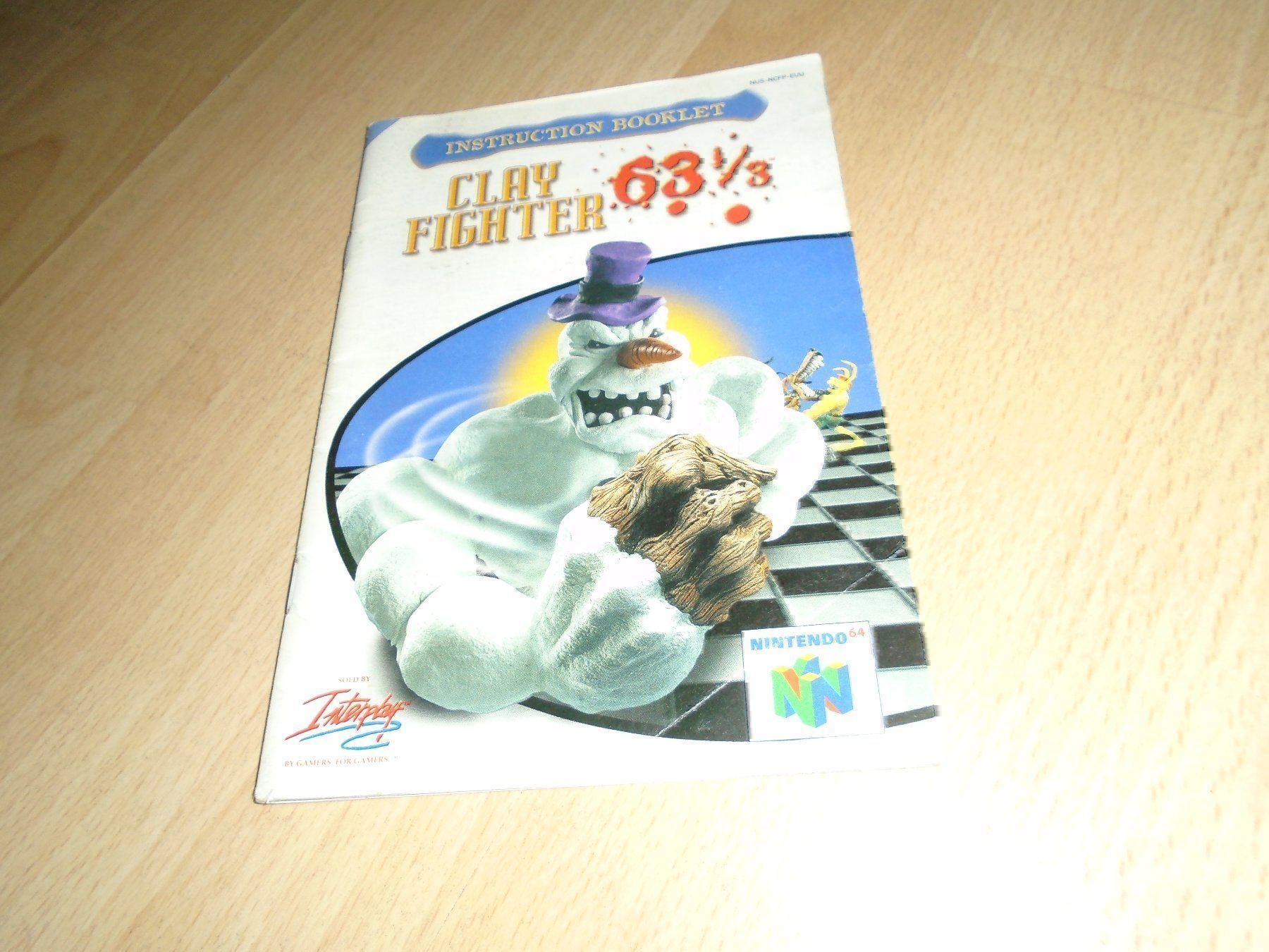 Giochi: Anleitung zu Clay Figther 63 1/3 N64 – Usato da Olten venduto da Disc-Ausverkauf