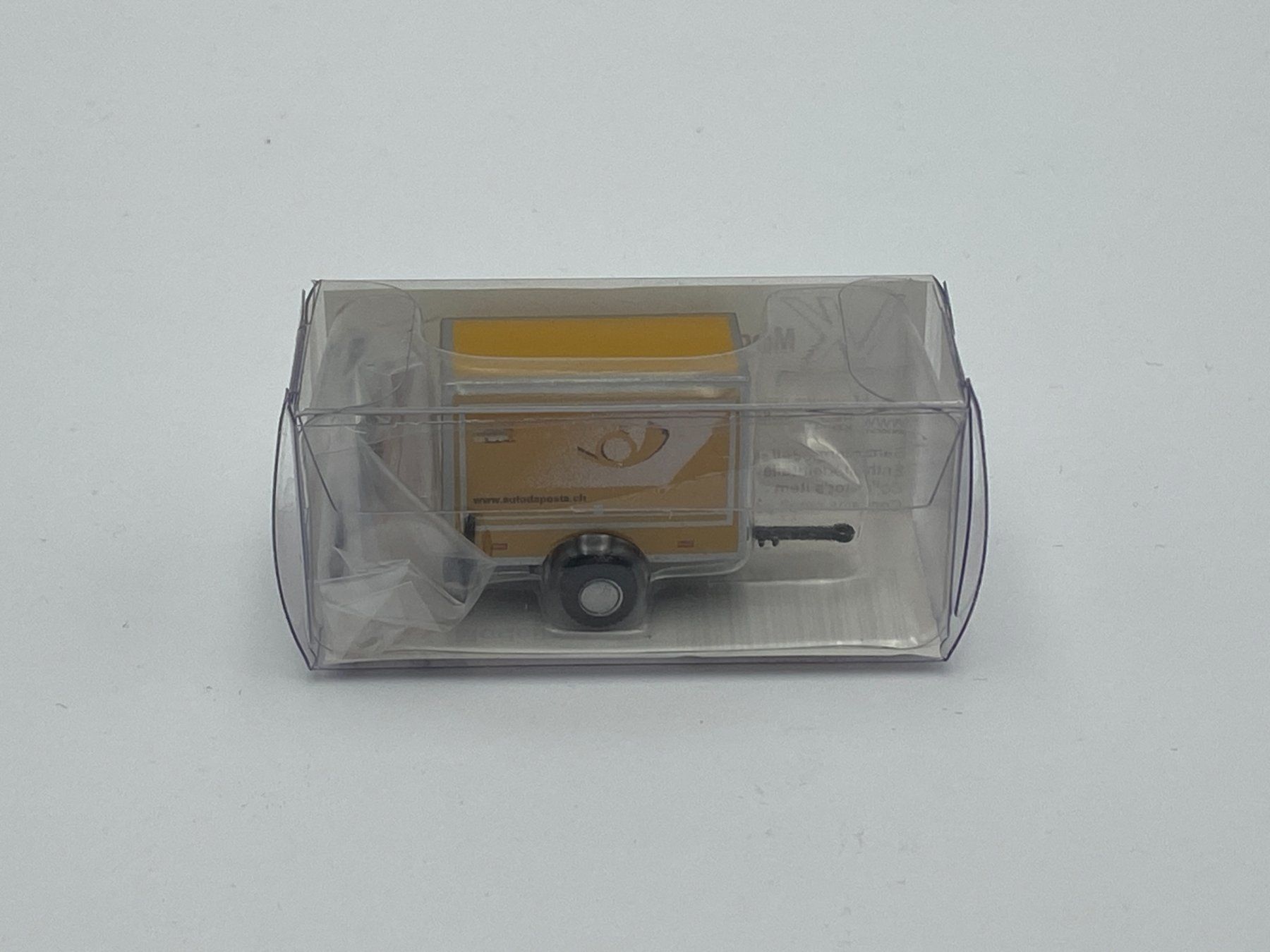 Modellini d'auto: VK-Modelle 04234 1:87 Einachsiger Anhänger Schweizer Post GR – Nuovo e nell'imballaggio originale da Neukirch a.d. Thur venduto da Modellbau-Artikel 2