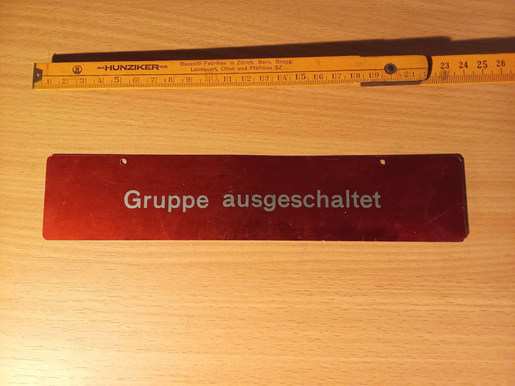 Schilder: Anlage Schild rot Alarm / Gruppe – Gebraucht aus Siblingen von Jayuah 1