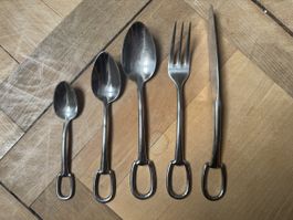 Hermes Paris Edelstahl Besteck Set - 5 Pieces