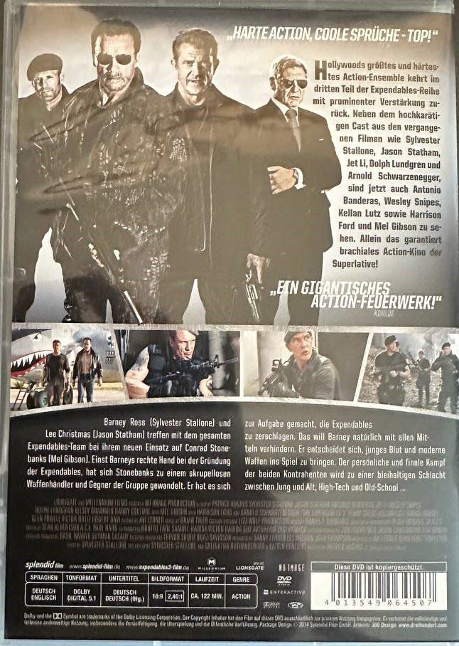 Tutti i DVDs: 4 DVDs The Expendables 1-4 Action Filme – Usato da Beringen venduto da Mantafisch1 6