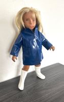 Regenmantel Raincoat blue, original Sasha Puppe