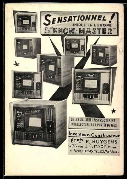 Cartoline postali: Bruxelles, Reklame Le Know-Master, P. Hu – Usato da Berlin venduto da bartko-reher