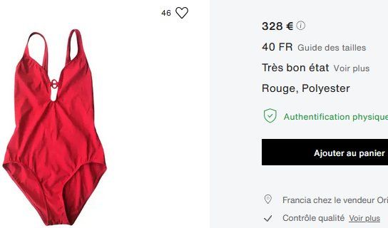 Hermès Badekleider & Bikinis: Hermès Badeanzug / maillot de bain .40 – Gebraucht aus Collonges von Auganien 6