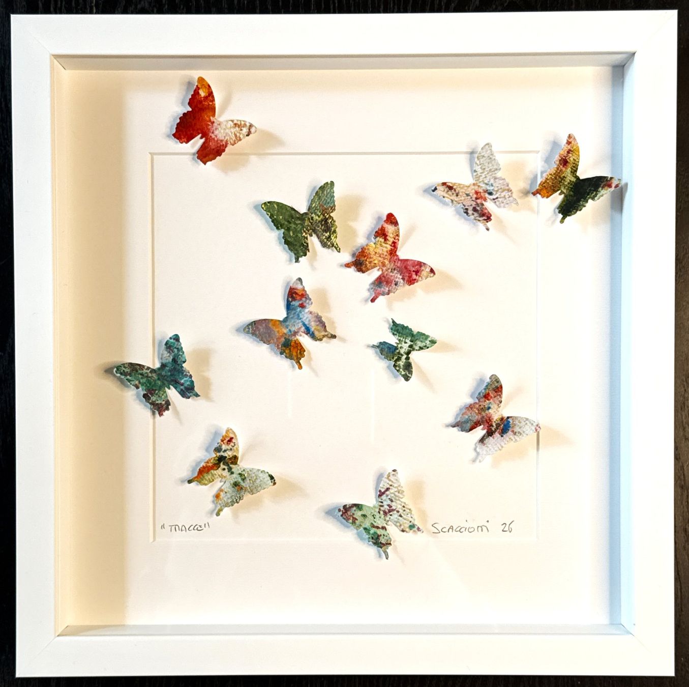 Dipinti: Andrea Scacciotti 3D-Schmetterlings-Wandkunst – Usato da Ponte Tresa venduto da 11GalleriaAlterEgo11 1