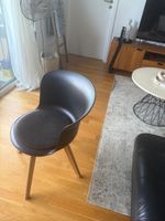 4 Chaises de salle à manger noire comme neuf