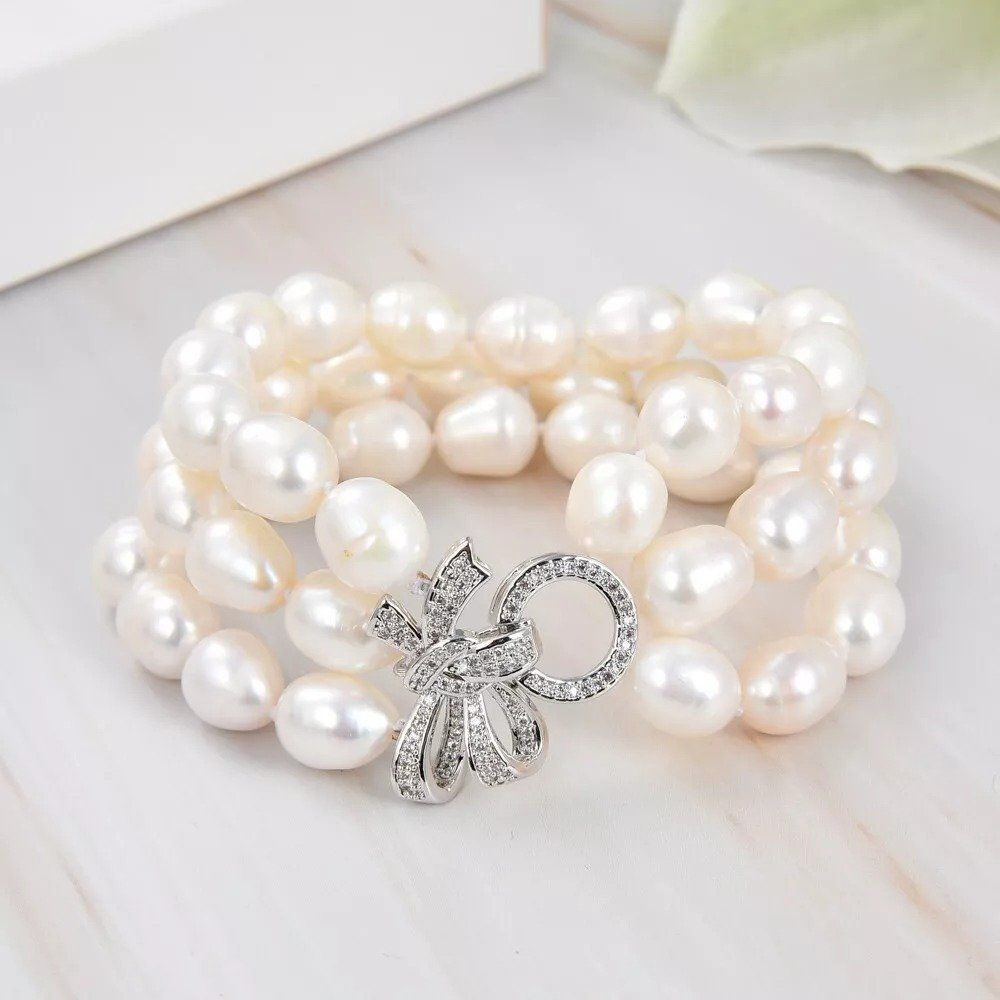 Bracciali & Braccialetti: Weiss Lua Perlen Armband Echt 1.2 cm Bracelet Perle Vrai – Nuovo (secondo la descrizione) da Prilly venduto da ilyria73 1